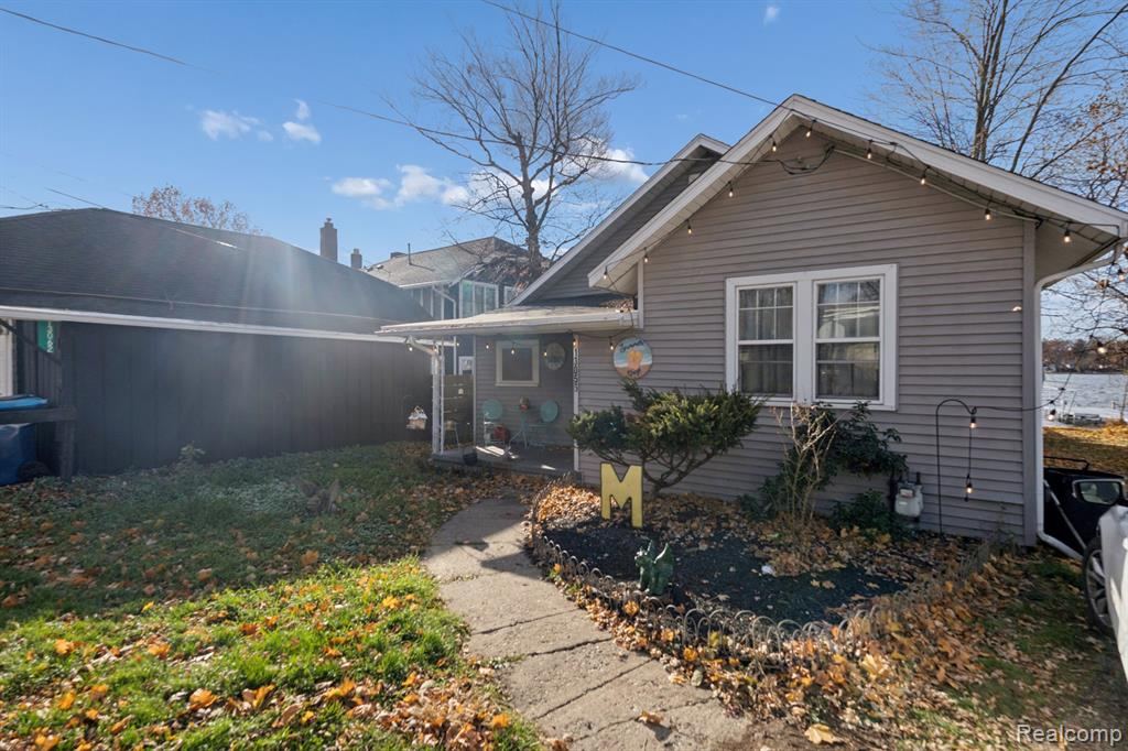 Front of the bungalow-style home